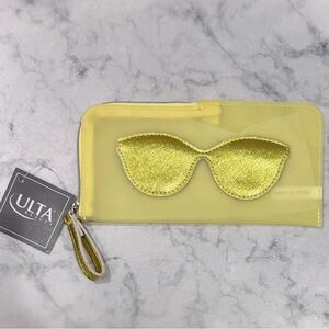 Ulta Beauty Sunglasses Pouch in Vibrant Yellow NEW with tag!